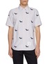 Main View - Click To Enlarge - THOM BROWNE - Hector Embroidered Striped Cotton Oxford Shirt
