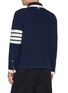 Back View - Click To Enlarge - THOM BROWNE - Textured Stitch 4 Bar Cardigan Jacket