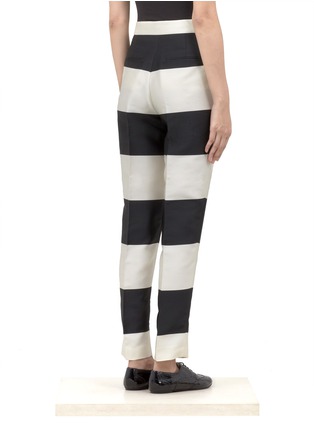 Back View - Click To Enlarge - STELLA MCCARTNEY - Striped straight-leg pants