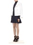 Figure View - Click To Enlarge - STELLA MCCARTNEY - Rib-knit flounce hem dress