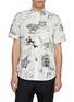 THOM BROWNE Hector Mansion Print Cotton Shirt