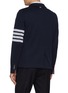 Back View - Click To Enlarge - THOM BROWNE - 4 Bar Single Breasted Cotton Blazer