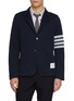 THOM BROWNE 4 Bar Single Breasted Cotton Blazer