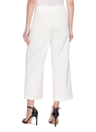Back View - Click To Enlarge - BRUNELLO CUCINELLI - Cotton Linen Cropped Pants
