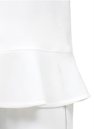 Detail View - Click To Enlarge - STELLA MCCARTNEY - Frill-hem crepe top