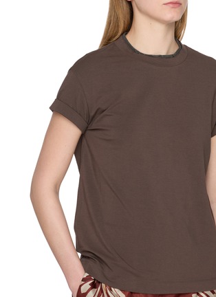  - BRUNELLO CUCINELLI - Crewneck Cotton Jersey T-Shirt