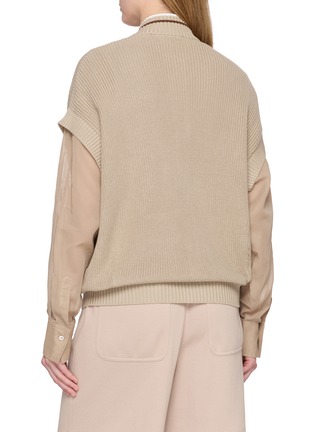Back View - Click To Enlarge - BRUNELLO CUCINELLI - Cotton Knit Cardigan