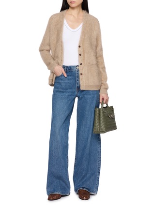 Figure View - Click To Enlarge - BRUNELLO CUCINELLI - Sleeveless Shiny Trim Cotton Ribbed Jersey Top