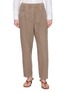 BRUNELLO CUCINELLI Garment Dyed Cotton Linen Suiting Pants