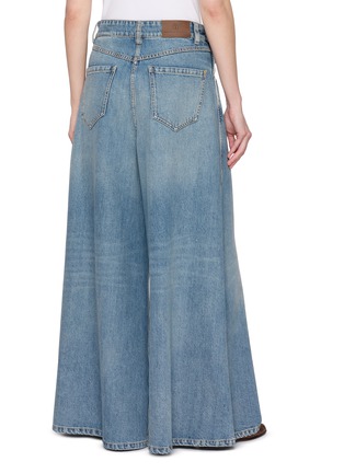 Back View - Click To Enlarge - BRUNELLO CUCINELLI - Wide Leg Authentic Denim Jeans