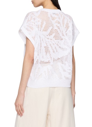 Back View - Click To Enlarge - BRUNELLO CUCINELLI - Lace Knit Vest