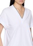  - BRUNELLO CUCINELLI - Monili Embellished V-Neck T-Shirt