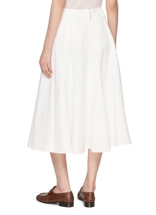 Back View - Click To Enlarge - BRUNELLO CUCINELLI - Flared A-Line Midi Skirt