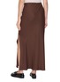 Back View - Click To Enlarge - BRUNELLO CUCINELLI - Side Slit Straight Maxi Skirt