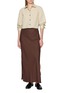 Figure View - Click To Enlarge - BRUNELLO CUCINELLI - Side Slit Straight Maxi Skirt