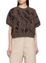 Main View - Click To Enlarge - BRUNELLO CUCINELLI - Sequinned Crewneck Techno Cotton Popeline Knit Blouse