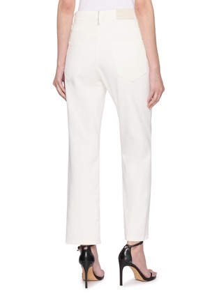 Back View - Click To Enlarge - BRUNELLO CUCINELLI - Straight Leg Cotton Pants