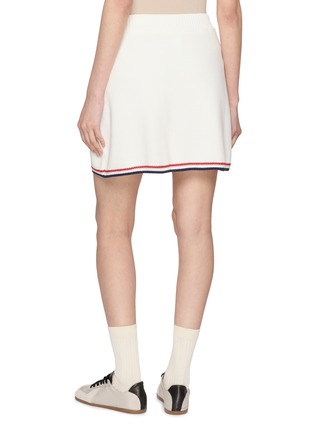 Back View - Click To Enlarge - BRUNELLO CUCINELLI - Lightweight Cotton Mini Skirt