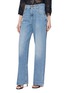 Detail View - Click To Enlarge - BRUNELLO CUCINELLI - Turned Up Cuff Light Wash Jeans