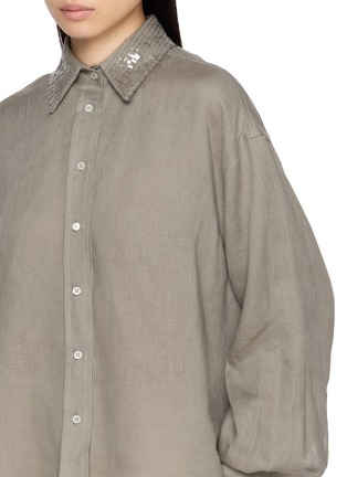  - BRUNELLO CUCINELLI - Long Sleeve Linen Shirt