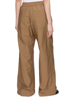 Back View - Click To Enlarge - BRUNELLO CUCINELLI - Elasticated Wide Leg Pants