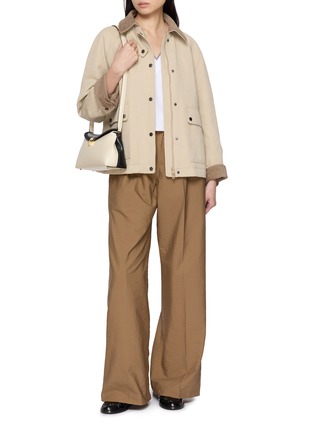 Figure View - Click To Enlarge - BRUNELLO CUCINELLI - Elasticated Wide Leg Pants