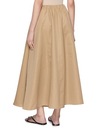 Back View - Click To Enlarge - BRUNELLO CUCINELLI - Elasticated Flared Maxi Skirt