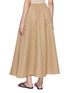 Back View - Click To Enlarge - BRUNELLO CUCINELLI - Elasticated Flared Maxi Skirt