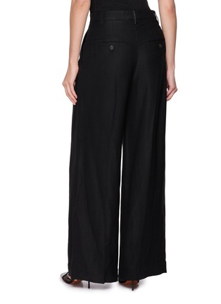 Back View - Click To Enlarge - BRUNELLO CUCINELLI - Pleated Palazzo Pants