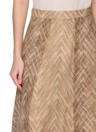  - BRUNELLO CUCINELLI - Flared Silk Maxi Skirt