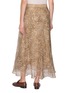 Back View - Click To Enlarge - BRUNELLO CUCINELLI - Flared Silk Maxi Skirt