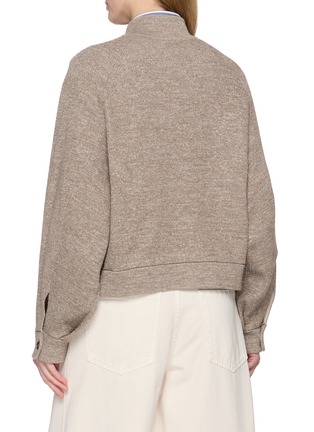 Back View - Click To Enlarge - BRUNELLO CUCINELLI - Zip Up Cropped Jacket