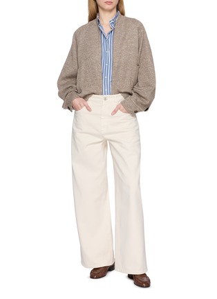 Figure View - Click To Enlarge - BRUNELLO CUCINELLI - Zip Up Cropped Jacket