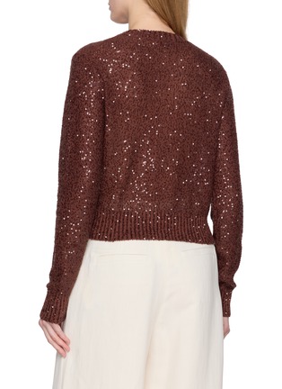 Back View - Click To Enlarge - BRUNELLO CUCINELLI - Sequin Knit Sweater