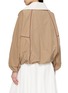 Back View - Click To Enlarge - BRUNELLO CUCINELLI - Zip Front Cotton Blend Jacket