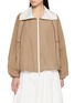 Main View - Click To Enlarge - BRUNELLO CUCINELLI - Zip Front Cotton Blend Jacket
