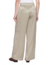 Back View - Click To Enlarge - BRUNELLO CUCINELLI - Elastic Waistband Silk Wide Leg Pants