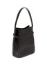 Detail View - Click To Enlarge - TOTEME - Belted Croco Embossed Leather Bucket Bag