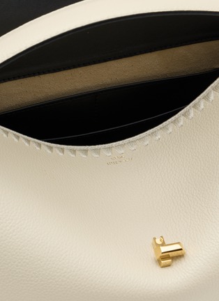 Detail View - Click To Enlarge - TOTEME - T-lock Embroidered Leather Top Handle Bag