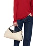 Front View - Click To Enlarge - TOTEME - T-lock Embroidered Leather Top Handle Bag