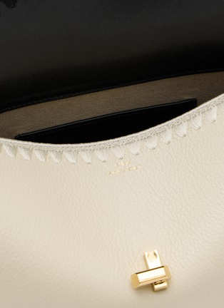 Detail View - Click To Enlarge - TOTEME - T-Lock Embroidered Leather Clutch Bag