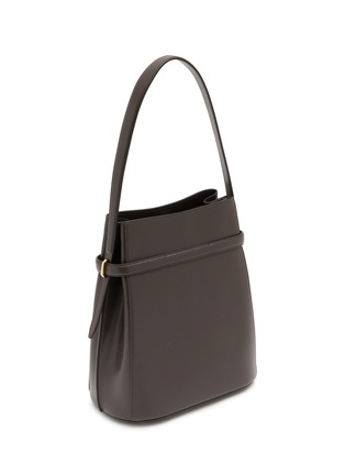 Detail View - Click To Enlarge - TOTEME - Belted Palmellato Leather Bucket Bag