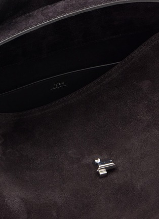 Detail View - Click To Enlarge - TOTEME - T-lock Suede Top Handle Bag