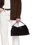 Front View - Click To Enlarge - TOTEME - T-lock Suede Top Handle Bag