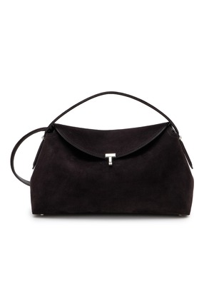 Main View - Click To Enlarge - TOTEME - T-lock Suede Top Handle Bag
