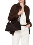 Figure View - Click To Enlarge - TOTEME - T-lock Suede Top Handle Bag