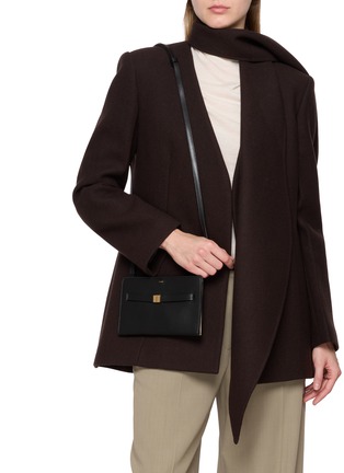Figure View - Click To Enlarge - TOTEME - Belted Palmellato Leather Crossbody Bag