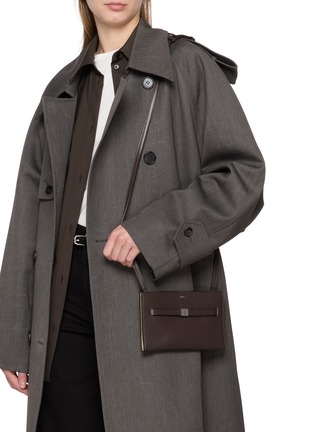 Figure View - Click To Enlarge - TOTEME - Belted Palmellato Leather Crossbody Bag