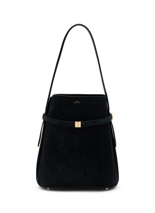 Main View - Click To Enlarge - TOTEME - Belted Suede Leather Bucket Bag