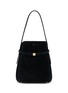 TOTEME Belted Suede Leather Bucket Bag